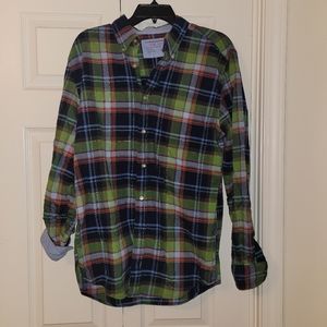 Saddlebred Vintage Oxford  Mens Large Checkered Button Down Top